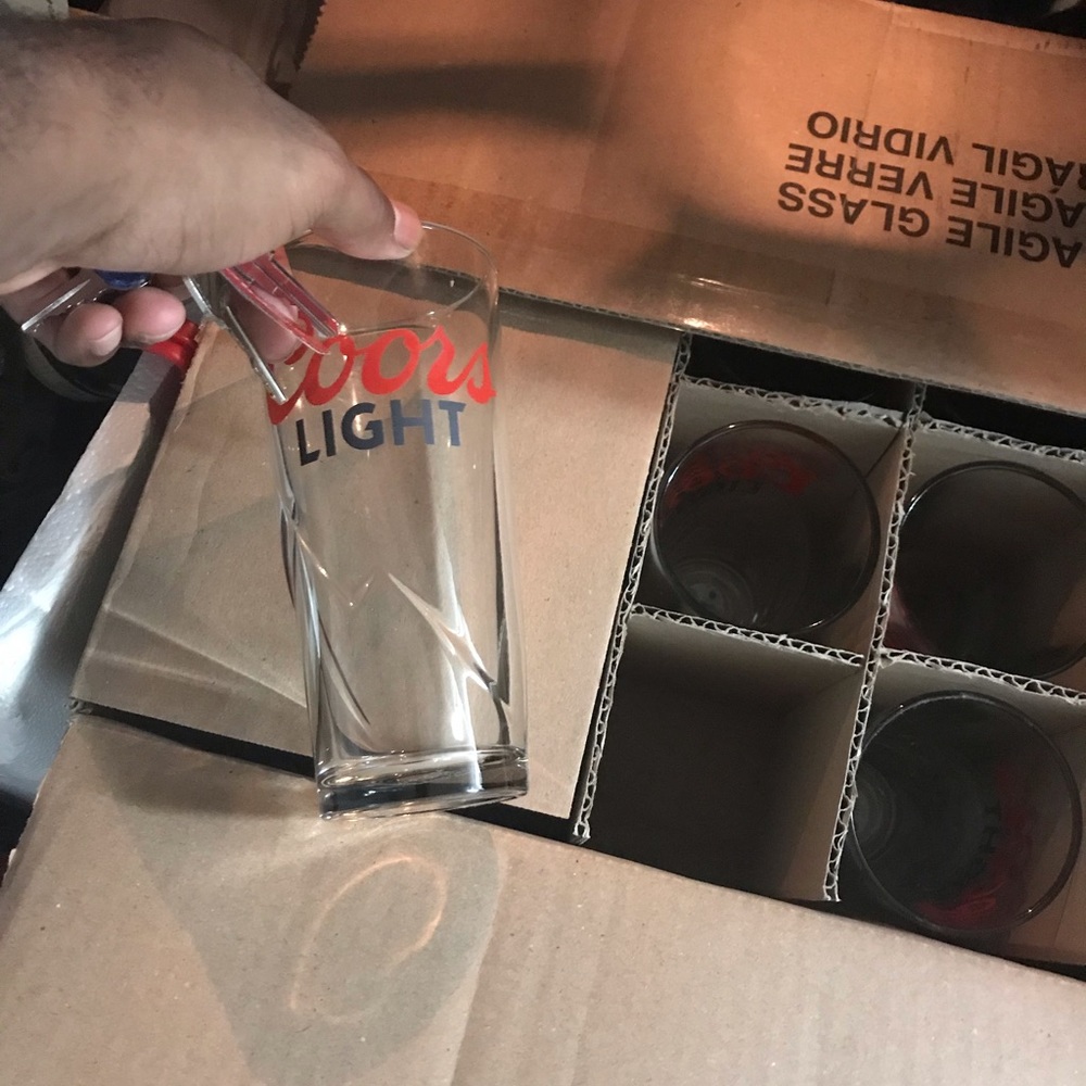 Coors Light Beer Glass